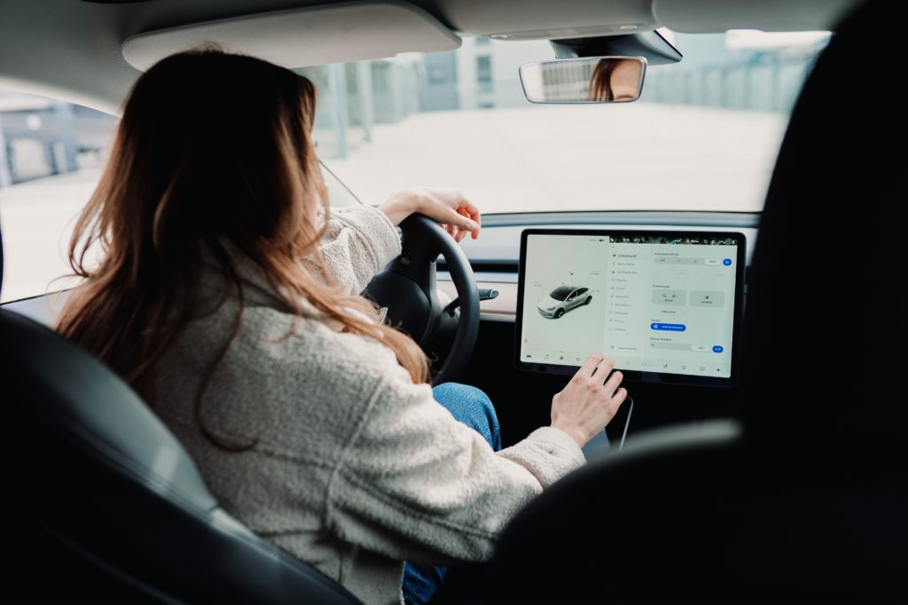 electric car driver